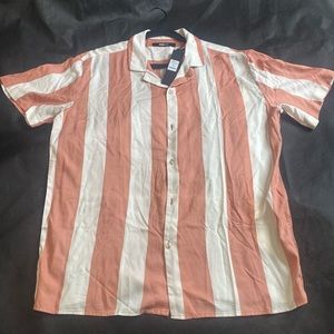 FN striped woven shirt